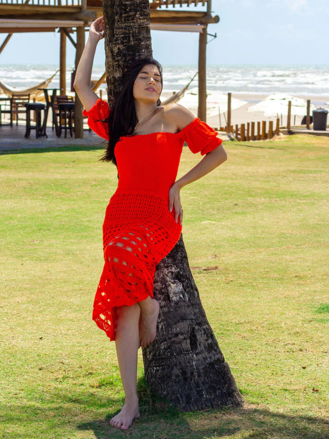Vestido Midi Scarlet