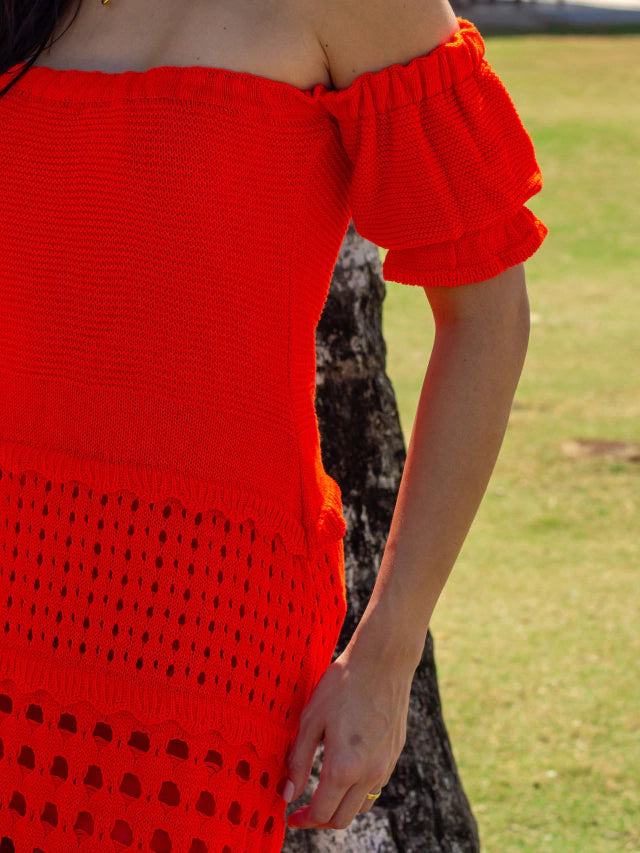 Vestido Midi Scarlet